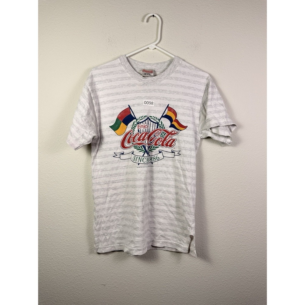 Vintage Coca-Cola made in the USA striped T-shirt